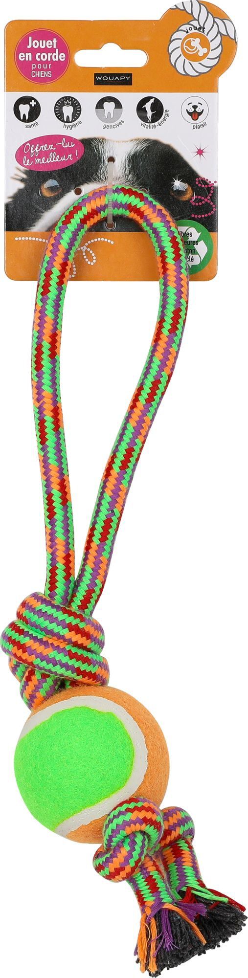 Wouapy -  Jouet Corde N&oelig;ud Moussaillon pour Chien - 30cm Image num&eacute;ro 1