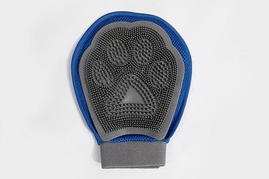 Animalis - Gant de Brossage pour Chien - Bleu