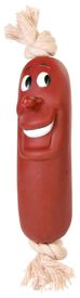 Trixie - Jouet Saucisse avec Corde pour Chien - 11cm