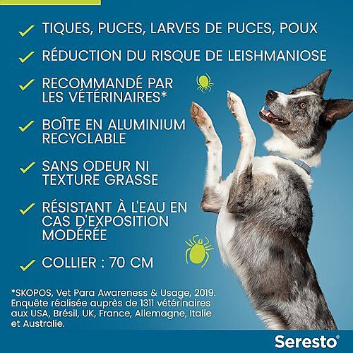 Elanco - Collier Seresto Antiparasitaires pour Grand Chien Image num&eacute;ro 3