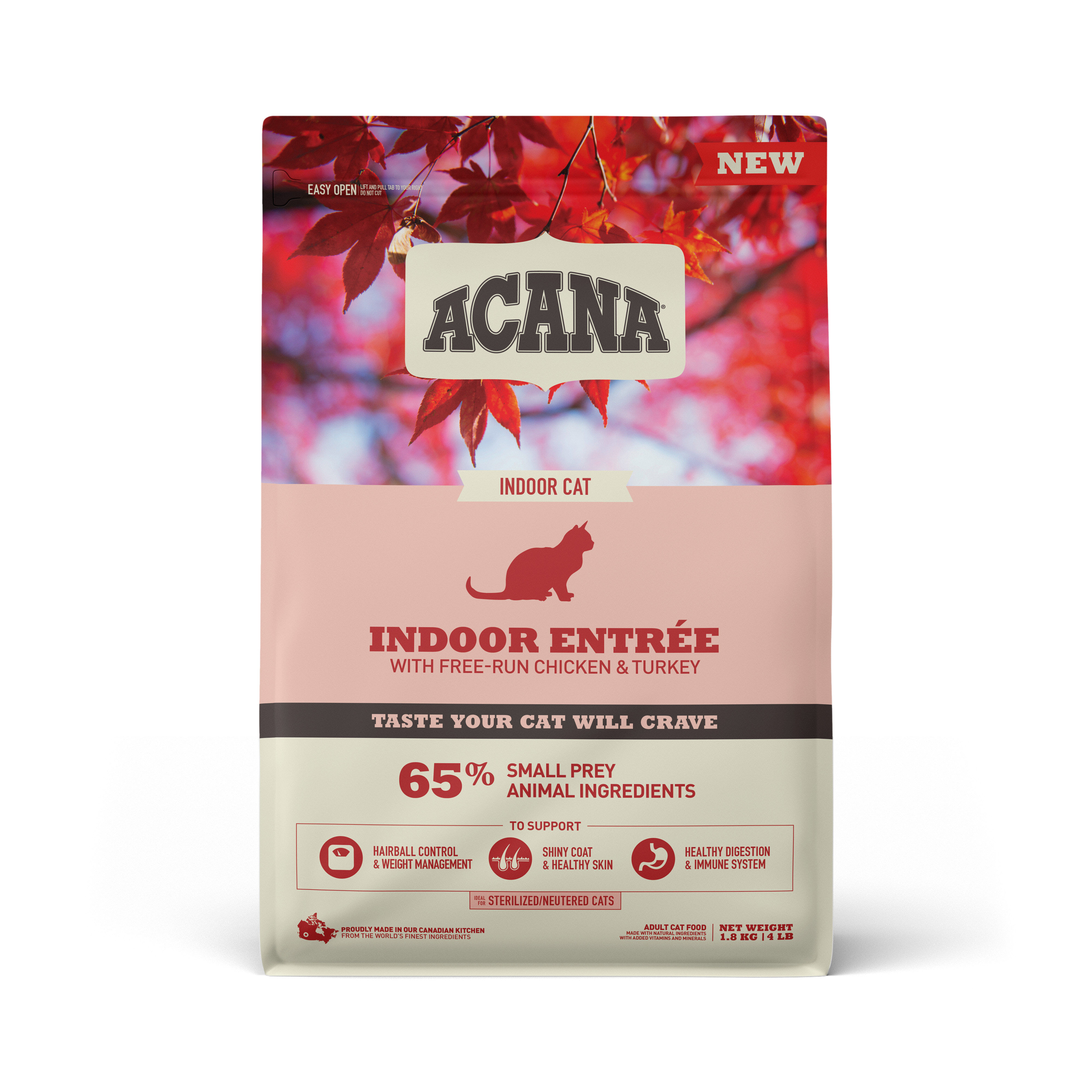 Acana - Croquettes Adult Indoor Entr&eacute;e Poulet et Dinde pour Chats - 1,8Kg Image num&eacute;ro 1