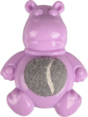 Flamingo - Jouet Loekie Hippopotame Lilas pour Chiots - 7,5cm