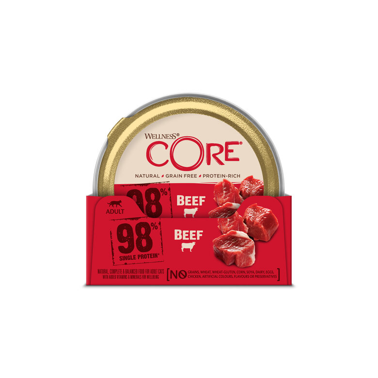 Wellness CORE - Repas Complet Naturel au Bœuf pour Chat - 85g Image numéro 1 Wellness CORE - Repas Complet Naturel au Bœuf pour Chat - 85g Image numéro 1
