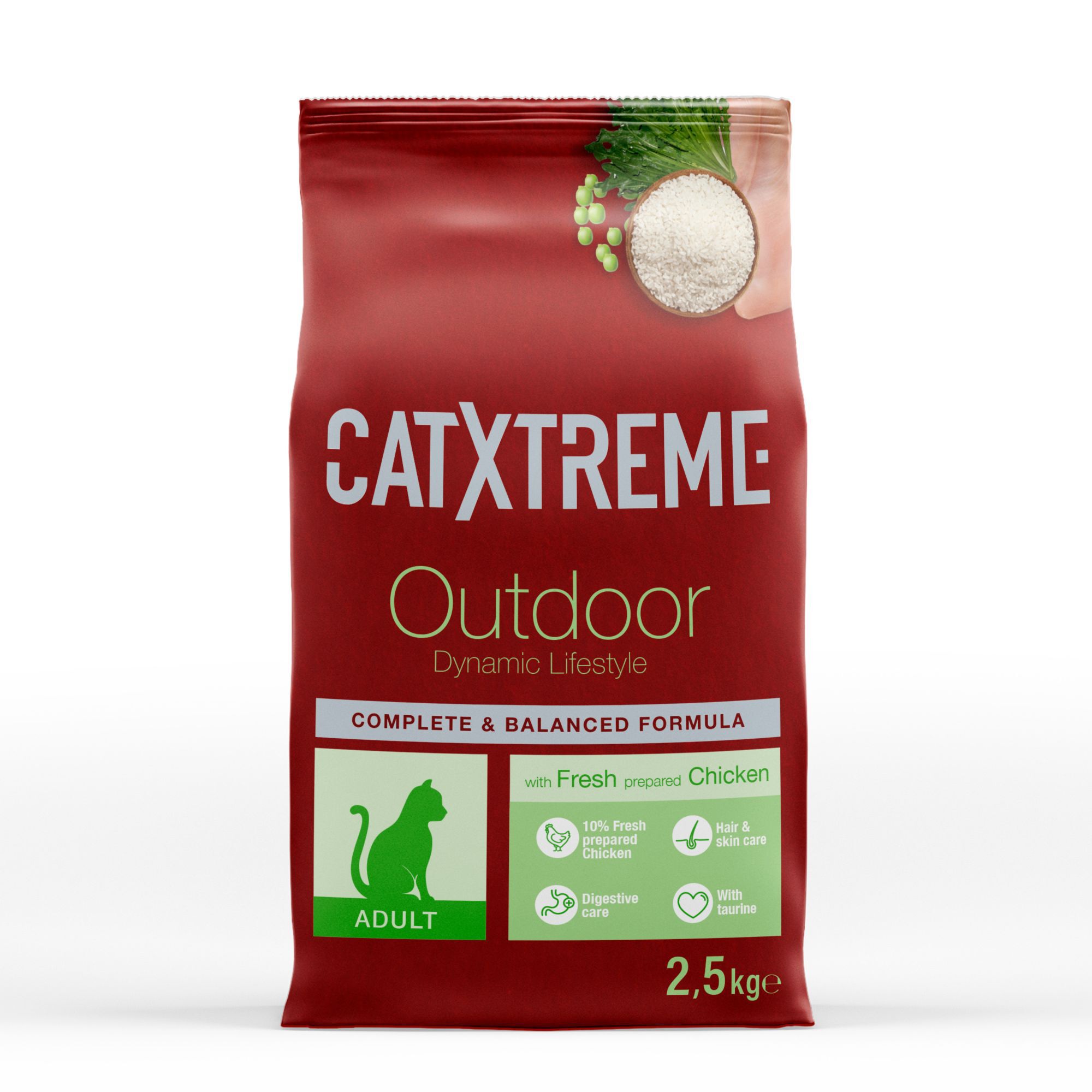 Catxtreme - Croquettes Outdoor au Poulet pour Chat Adulte - 2,5kg Image num&eacute;ro 1