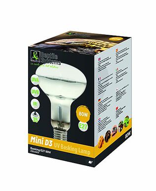 Reptile Systems - Lampe Basking D3 Mini E27 pour Reptiles - 80W