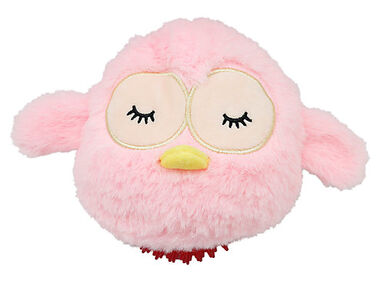 Animalis - Jouet Peluche Chouette Boule et Balle pour Chien - 20cm