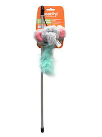 Tootoy! - Jouet Canne &agrave; P&ecirc;che Elephant pour Chats - 47cm
