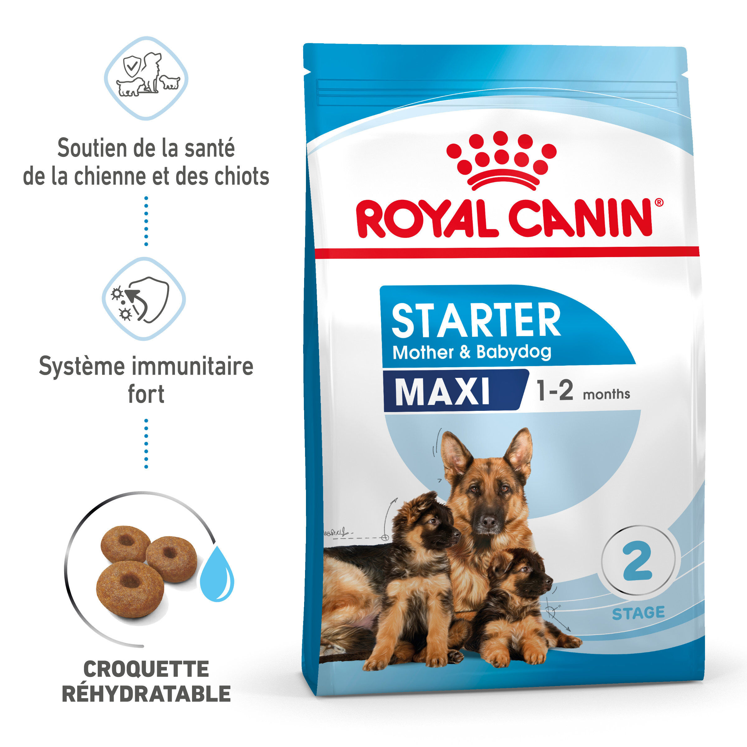 Royal Canin - Croquettes Maxi Starter Mother & Babydog pour chiots - 15kg Image num&eacute;ro 1