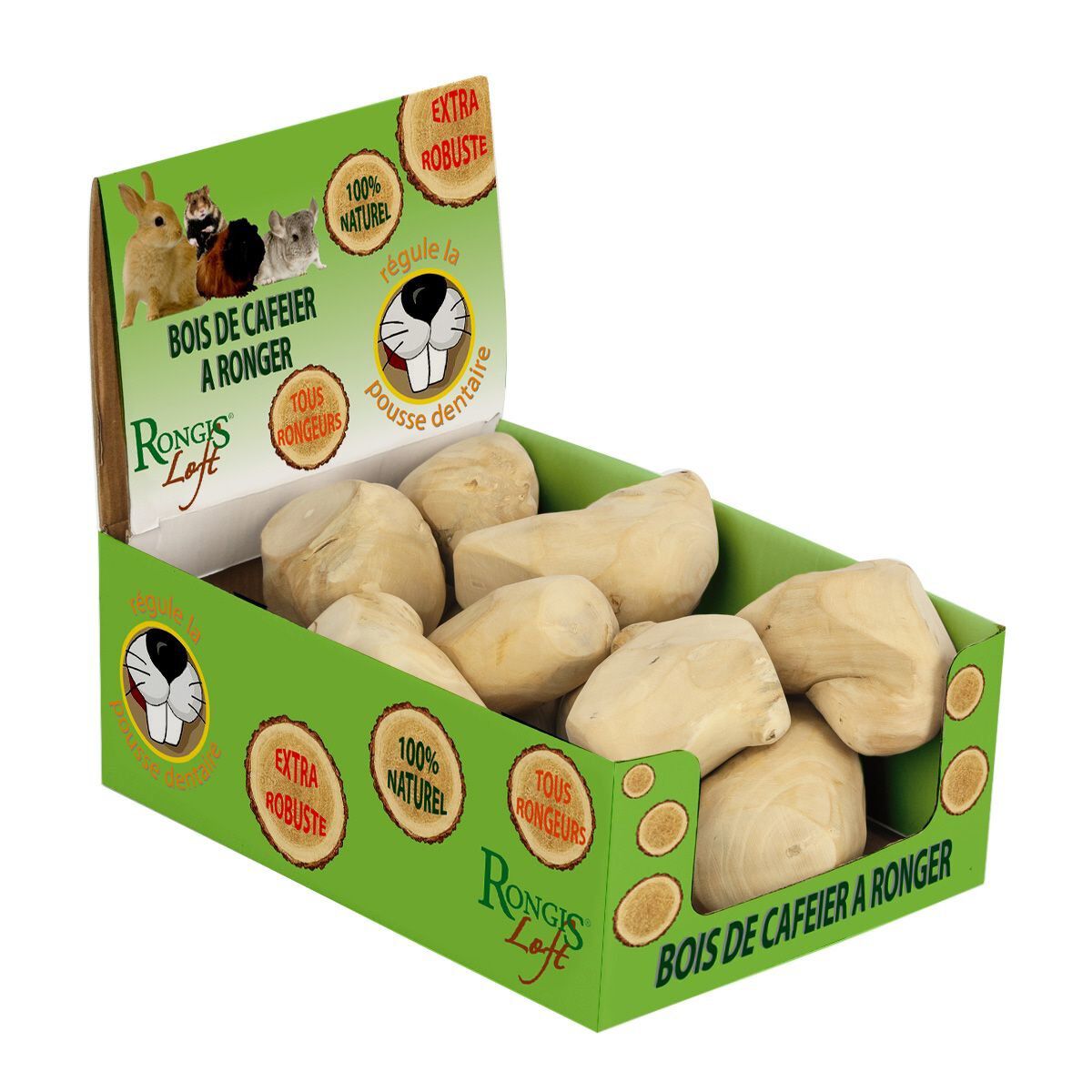 Rongis - Bloc &agrave; Ronger Bois de Caf&eacute;ier pour Rongeurs - x1 Image num&eacute;ro 1