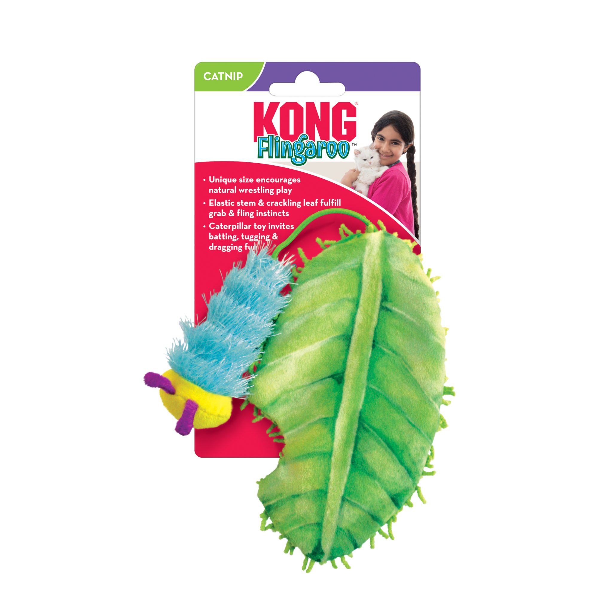 KONG - Jouet  Flingaroo Caterpillar pour Chat Image num&eacute;ro 1