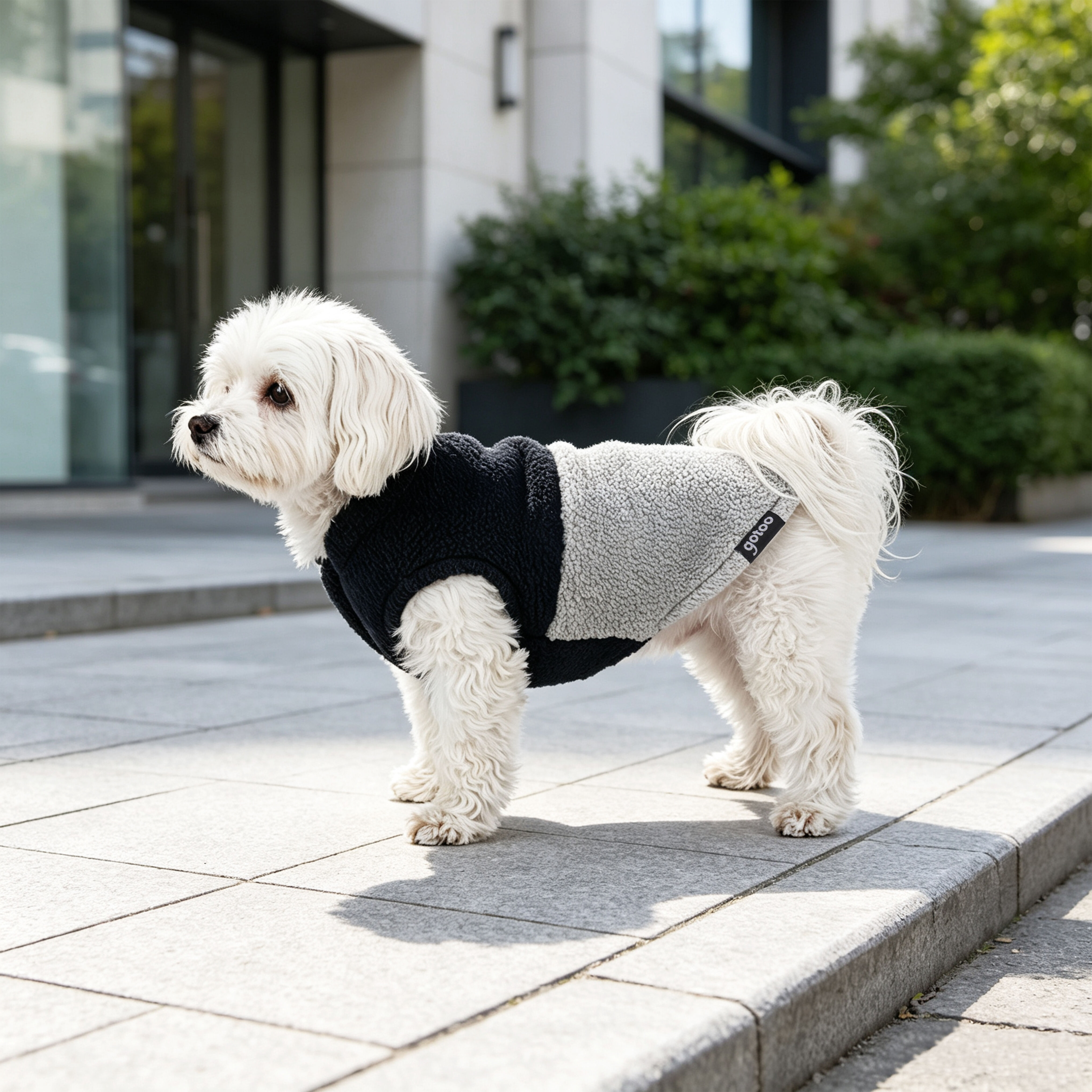 Gotoo - Manteau Polaire Bicolore pour Chiens - 25cm Image num&eacute;ro 15