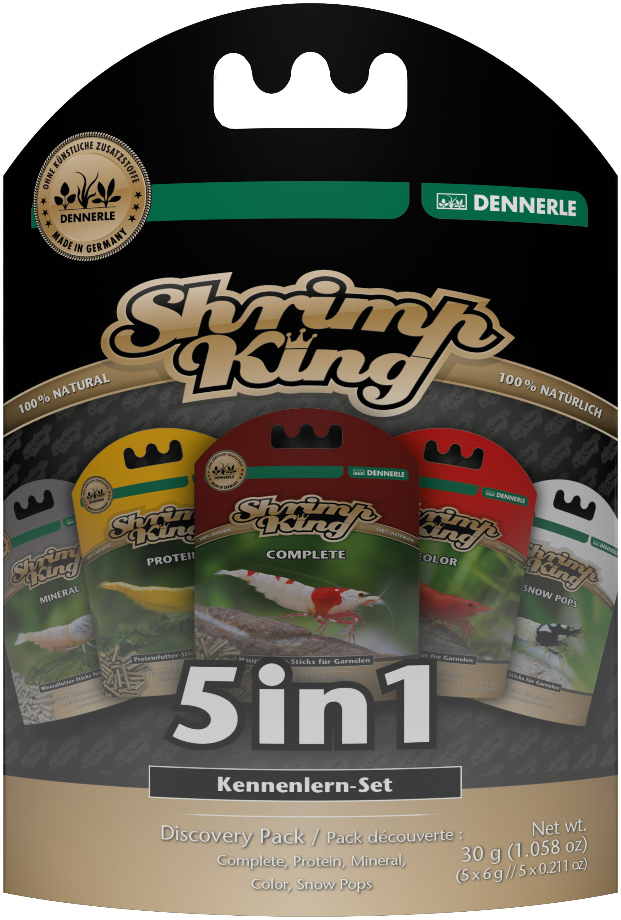 Dennerle - Pack D&eacute;couverte d'Aliment Shrimp King 5in1 pour Crevettes - 30g Image num&eacute;ro 1