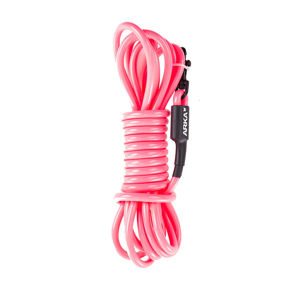 Arka - Longe Ronde Fluo Sans Poign&eacute;e Rose pour Chiens - 5m Image num&eacute;ro 1