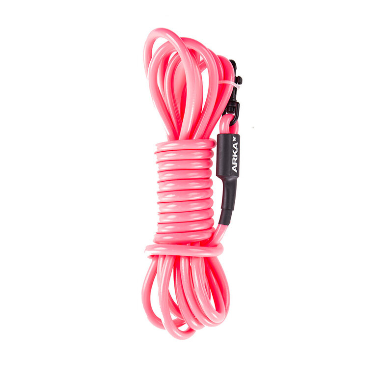 Arka - Longe Ronde Fluo Sans Poignée Rose pour Chiens - 5m Image numéro 1 Arka - Longe Ronde Fluo Sans Poignée Rose pour Chiens - 5m Image numéro 1