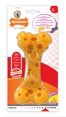 Nylabone - Jouet Os à Mâcher Extreme Chew au Fromage pour Chiens