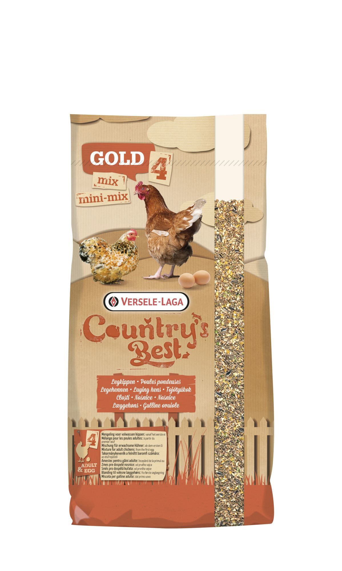 Versele Laga - Aliment Country's Best Gold 4 Mini Mix pour Poules Naines - 20Kg Image num&eacute;ro 1