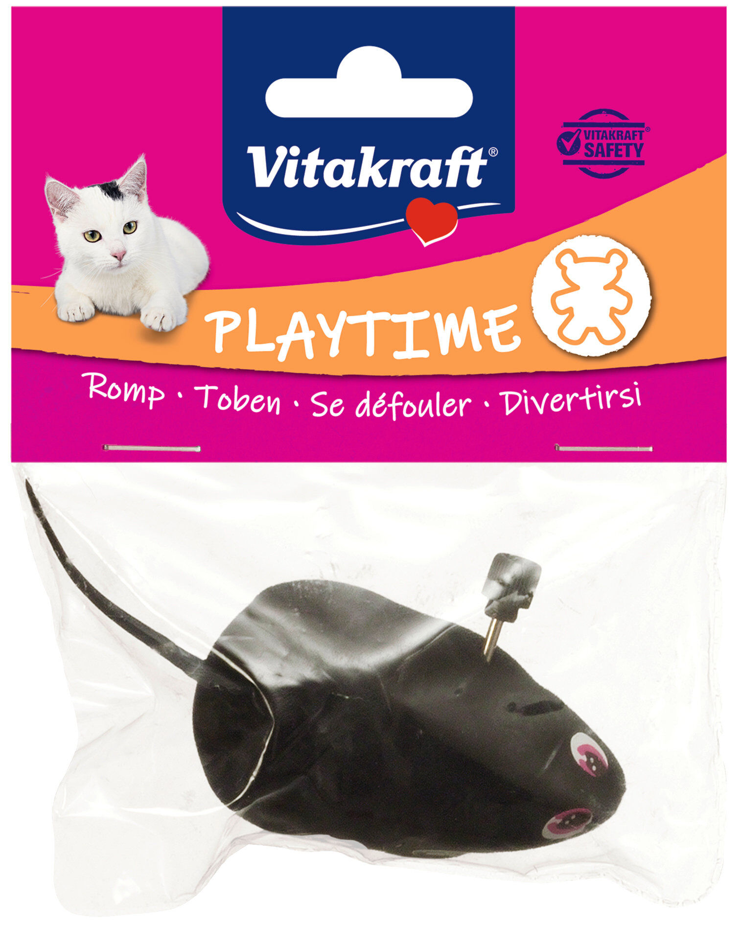 Vitakraft - Jouet Souris m&eacute;canique pour Chats - 7cm Image num&eacute;ro 1