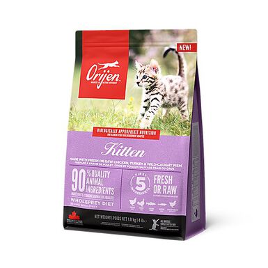 Orijen - Croquettes Kitten au Poulet Dinde et Poissons pour Chaton - 1,8Kg