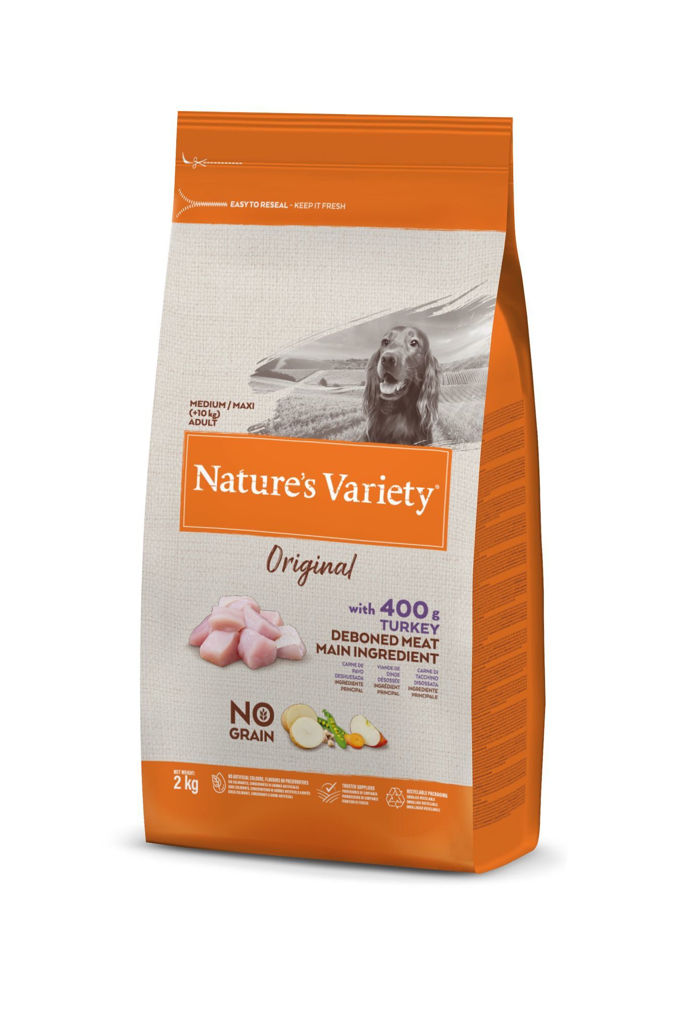 Nature's Variety - Croquettes Original Adulte &agrave; la Dinde pour Chien - 2Kg Image num&eacute;ro 1