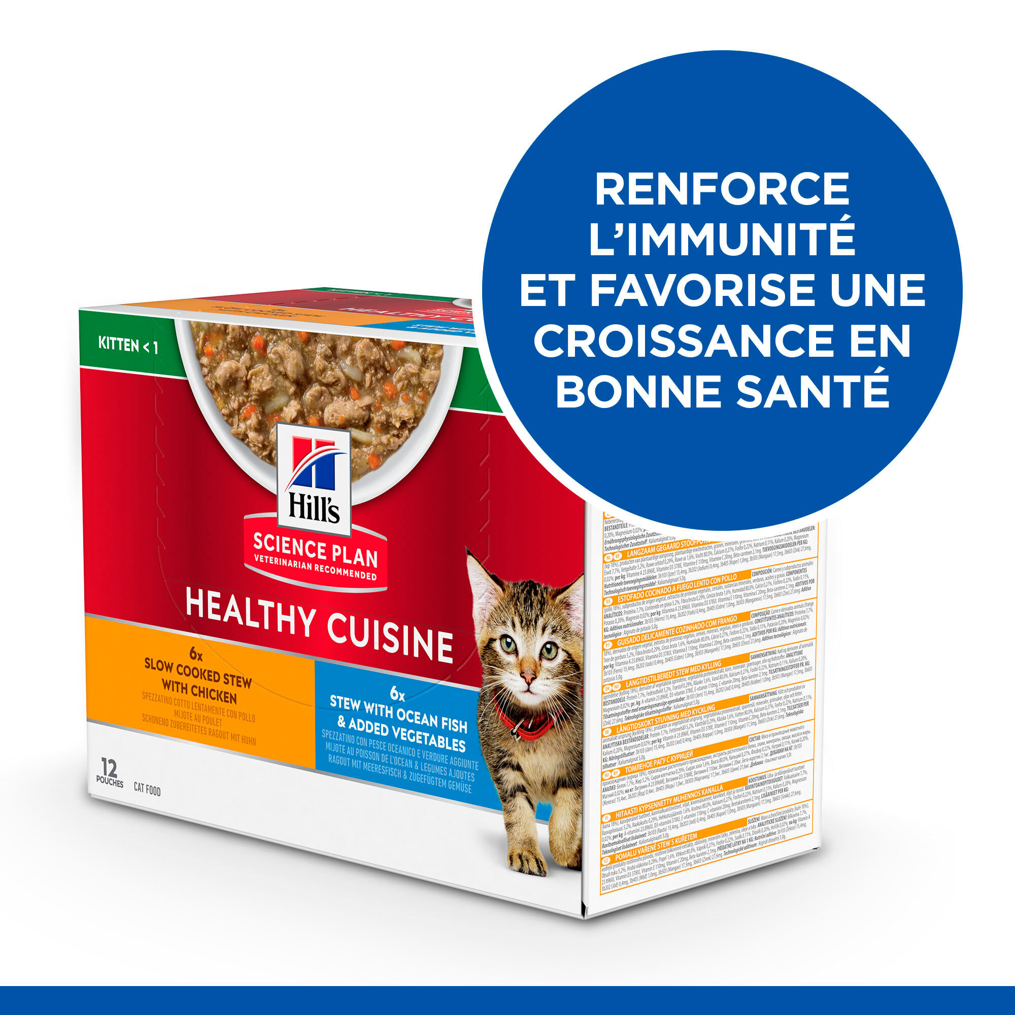 Hill&rsquo;s Science Plan - Healthy Cuisine Mijot&eacute; Pour Chaton Au Poulet  - 12x80g Image num&eacute;ro 2