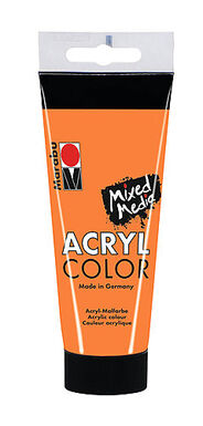 Marabu - Tube AcryColor Couleur Orange - 100ml