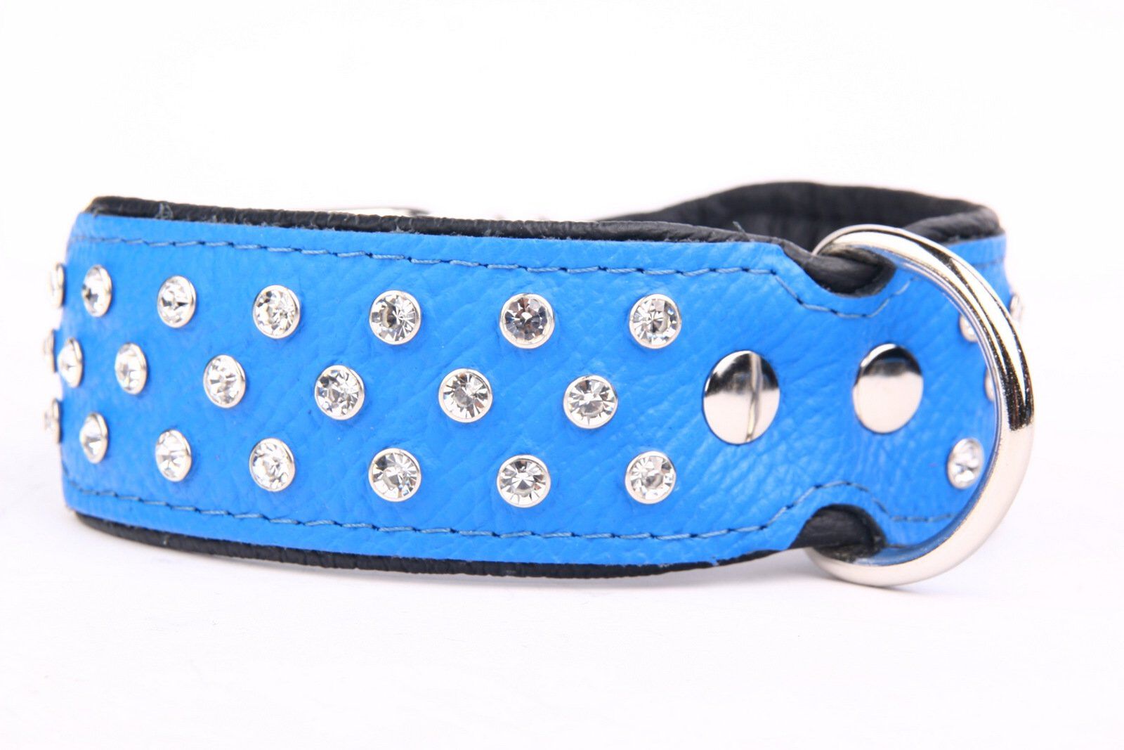 Yogipet - Collier Crystal D&eacute;co pour Chien Bleu - T55 45/53cm Image num&eacute;ro 2