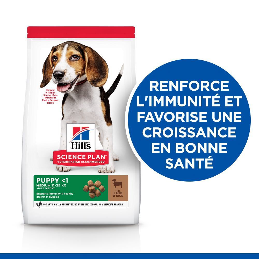 Hill's Science Plan - Puppy croquettes pour chiot &agrave; l'agneau et riz - 12kg Image num&eacute;ro 2