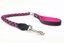 Yogipet - Laisse en Cuir Tressé 120cm pour Chien - Noir/Rose Indicateur image numéro 2