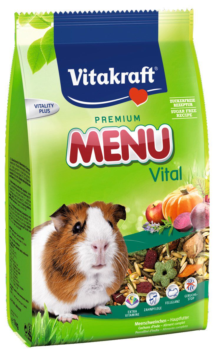 Vitakraft - Sachets Fra&icirc;cheur Premium Menu Vital pour Cochons d'Inde - 2,5Kg Image num&eacute;ro 1
