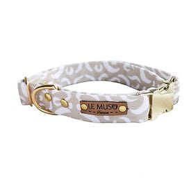 Le Muso - Collier Nougat Beige pour Chiens