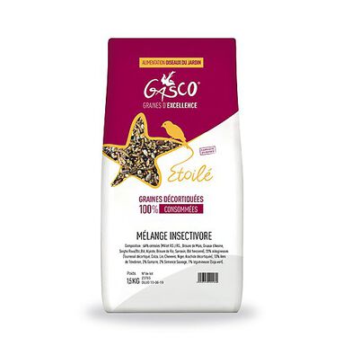 Gasco - Mélange de Graines Insectivore pour Oiseaux - 1,5Kg