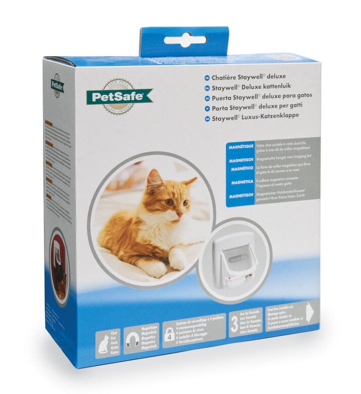 PetSafe - Chatière Porte Magnétique Luxe pour Chiens et chats - Blanc Image numéro 1 PetSafe - Chatière Porte Magnétique Luxe pour Chiens et chats - Blanc Image numéro 1