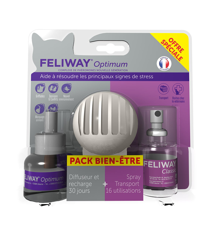 Feliway - Pack Bien Etre Diffuseur Et Spray Pour Chat Image numéro 1 Feliway - Pack Bien Etre Diffuseur Et Spray Pour Chat Image numéro 1