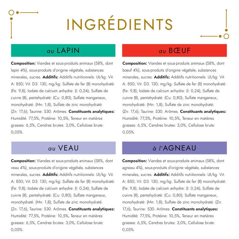 GOURMET - Boîtes GOLD Les Mousselines pour chat adulte - 24x85g Image numéro 5 GOURMET - Boîtes GOLD Les Mousselines pour chat adulte - 24x85g Image numéro 5