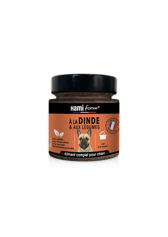 Hamiform - Pâtée Cuisinée pour chien à la dinde et aux légumes - 250g Image numéro 1 Hamiform - Pâtée Cuisinée pour chien à la dinde et aux légumes - 250g Image numéro 1