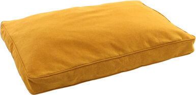 Flamingo - Coussin Ziva Rectangulaire Déhoussable Jaune Ocre pour Chiens