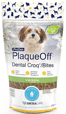 Proden - Plaque Off Friandises Dental Croq'/Bites pour Chiens - 60g