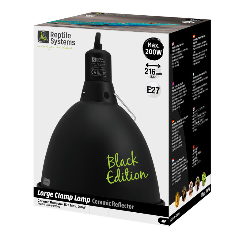 Reptile Systems - Clamp Lamp Black Edition Large - ⌀216mm Image numéro 1 Reptile Systems - Clamp Lamp Black Edition Large - ⌀216mm Image numéro 1
