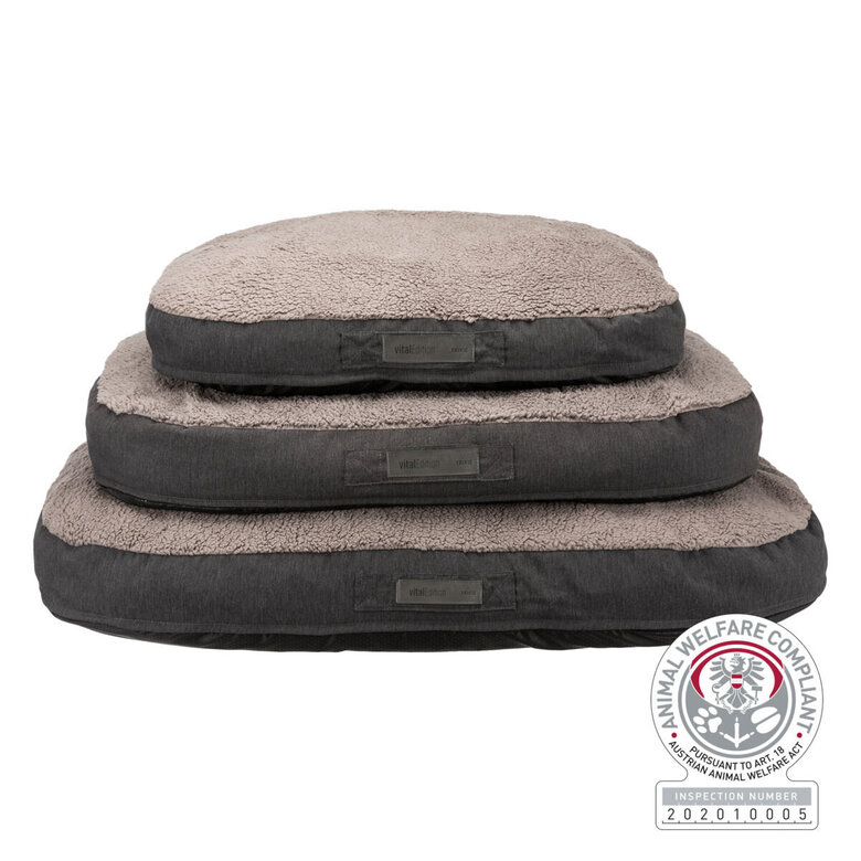 Trixie - Vital Coussin Bendson, Ovale, 120 × 85 cm, Gris Foncé/Gris Clair Image numéro 1 Trixie - Vital Coussin Bendson, Ovale, 120 × 85 cm, Gris Foncé/Gris Clair Image numéro 1