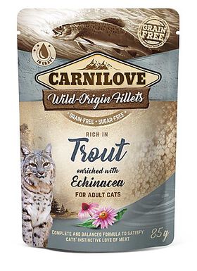 Carnilove - Chat Adulte Truite Et Echinacée - Pochon - 85g
