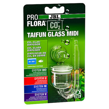 JBL - Diffuseur CO2 Proflora Taifun Glass Midi pour Aquarium Eau Douce