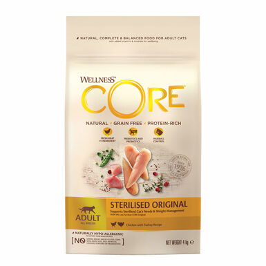 Wellness CORE - Croquettes Sterilised au Poulet pour Chat
