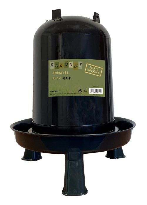 Kerbl - Abreuvoir Volailles Recycl&eacute; - 8L Image num&eacute;ro 1
