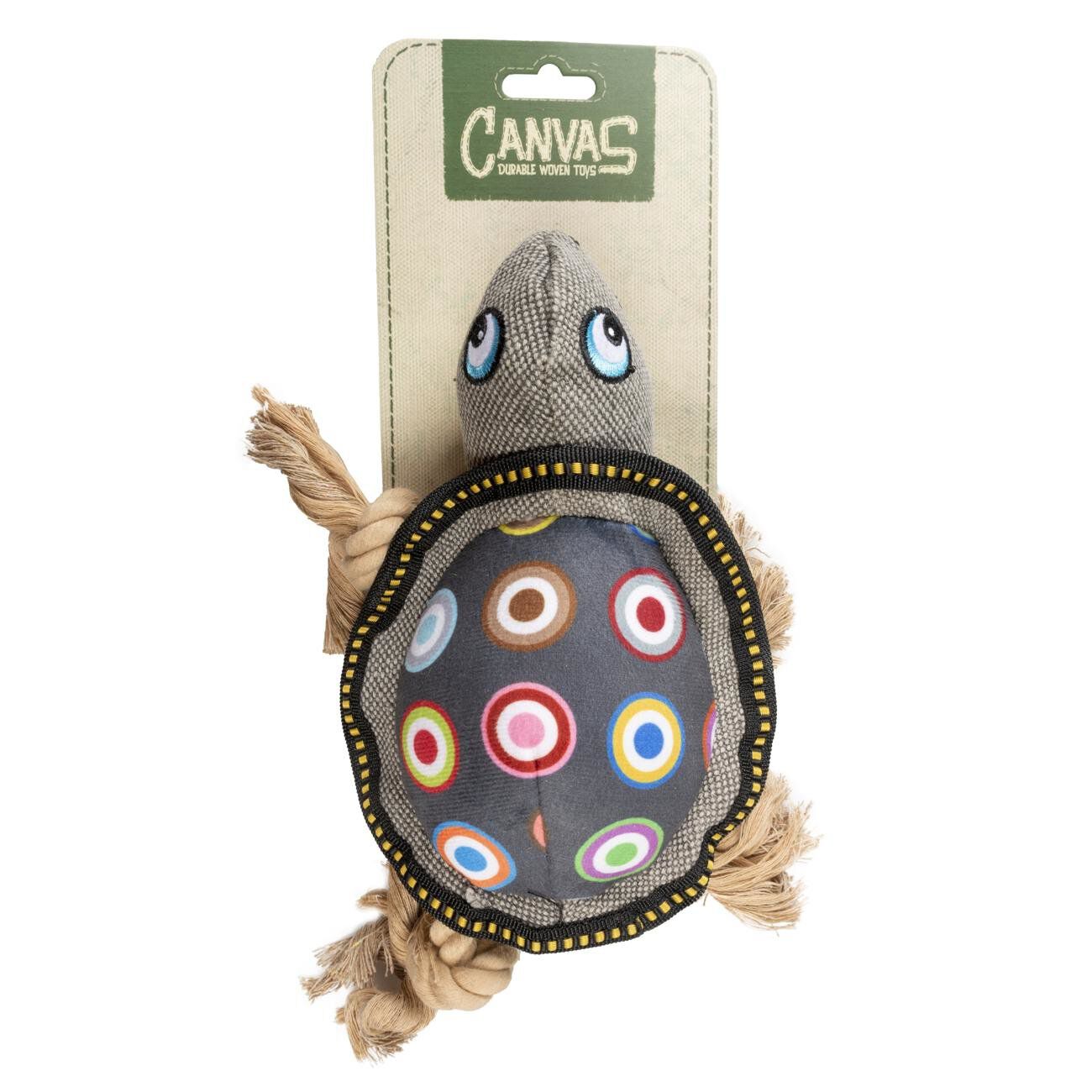 Duvoplus - Jouet Canvas Tortue Gris pour Chiens - 27x21x10cm Image num&eacute;ro 2