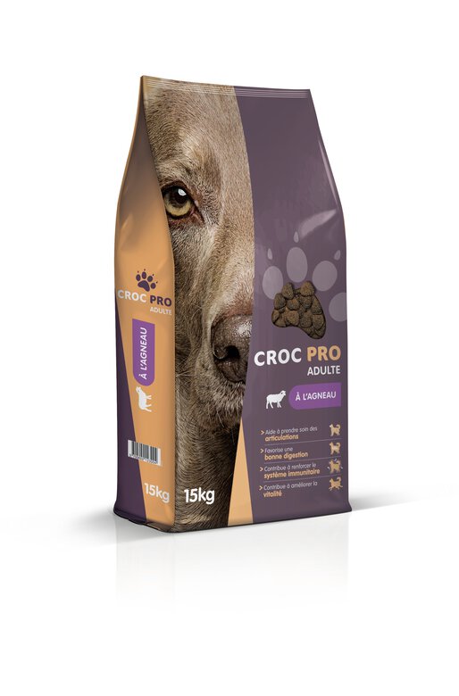 Croc Pro - Croquettes Adulte à l'Agneau pour Chiens - 15Kg Image numéro 2 Croc Pro - Croquettes Adulte à l'Agneau pour Chiens - 15Kg Image numéro 2
