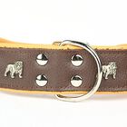Yogipet - Collier Super Bulldog Cuir pour Chien - Marron image number null