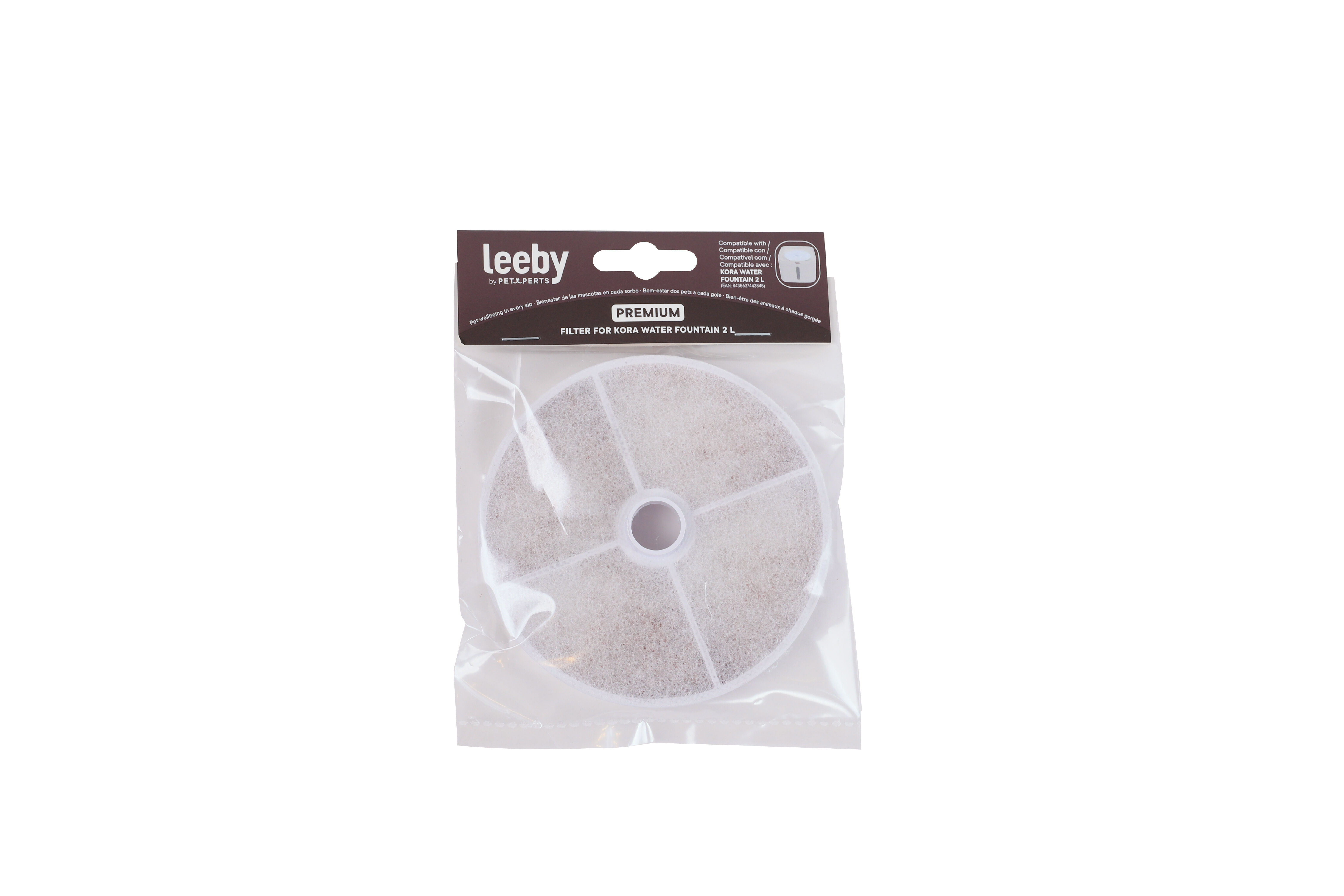 Leeby - Filtre pour Fontaine &agrave; Eau KORA au charbon Actif de Bambou - x1 Image num&eacute;ro 3