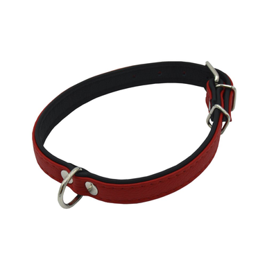 Comme Un Roi - Collier Cuir So Funky Rouge / Noir pour Chien