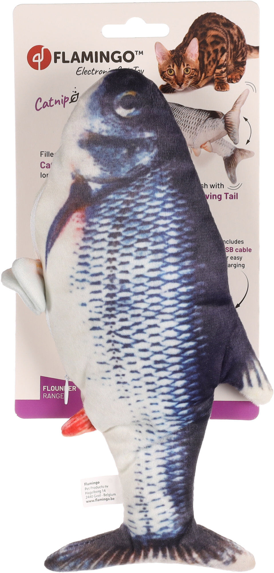 Flamingo - Jouet Electronique Flounder Poisson - 29cm Image num&eacute;ro 1