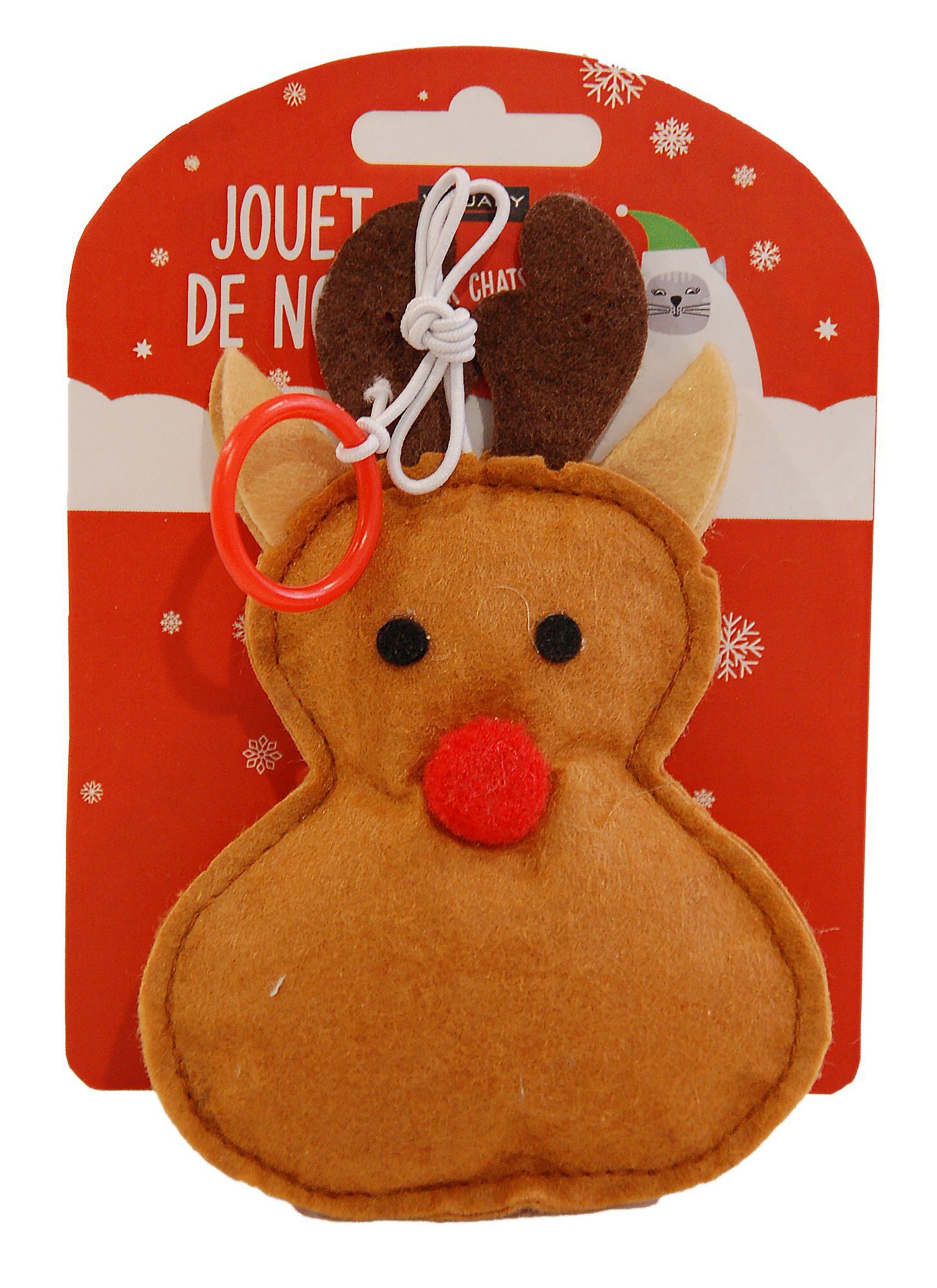 Wouapy - Jouet Cerf Feutrine pour Chat Image num&eacute;ro 1